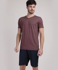 Pijama-Masculino-Manga-Curta-Gola-V-Vinho-9951352-Vinho_1