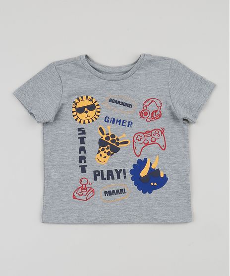Camiseta-Infantil-Start-Play-Manga-Curta-Cinza-9945687-Cinza_1