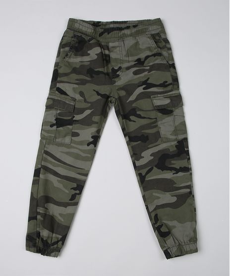 Calca-Infantil-Jogger-Estampada-Camuflada-Com-Bolsos-Verde-Militar-9946868-Verde_Militar_1