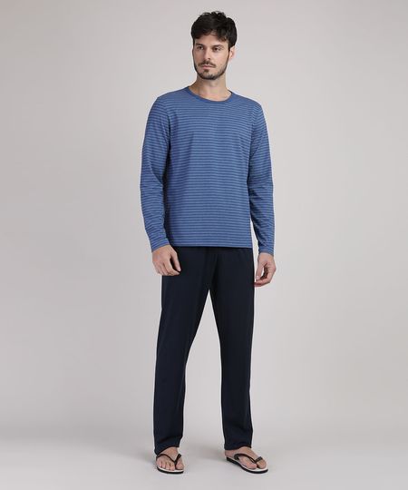 Pijama-Masculino-Listrado-Manga-Longa-Azul-Marinho-9951350-Azul_Marinho_1