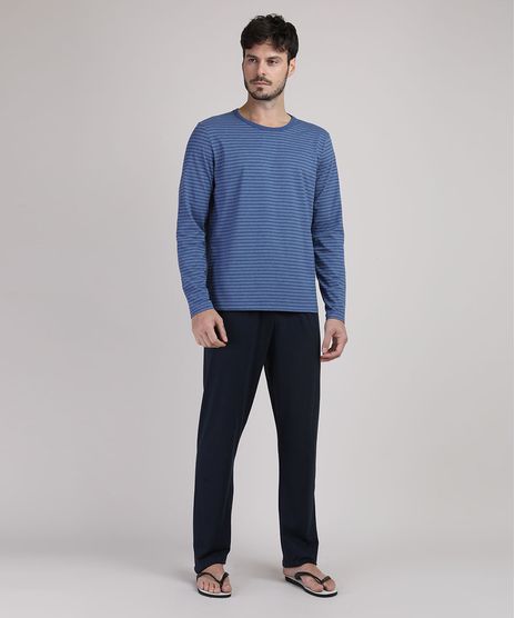 Pijama-Masculino-Listrado-Manga-Longa-Azul-Marinho-9951350-Azul_Marinho_1