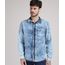 Camisa-Jeans-Masculina-Tradicional-Marmorizada-com-Bolso-Manga-Longa-Azul-Claro-9943157-Azul_Claro_1