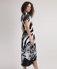 Vestido-Feminino-Midi-Mullet-Estampado-Animal-Print-Zebra-com-Botoes-e-Babado-na-Manga-Preto-9943350-Preto_2