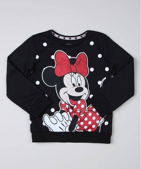 Blusao-de-Moletom-Infantil-Minnie-com-Poa-Preto-9947800-Preto_1