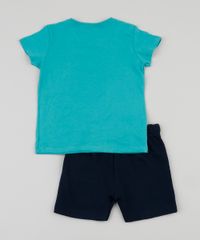 Conjunto-Infantil-Camiseta-Azul-Garfield-Manga-Curta---Bermuda-Azul-9529940-Azul_2