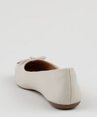 Sapatilha-Feminina-Via-Uno-com-Lacinho-Bege-Claro-9945170-Bege_Claro_4
