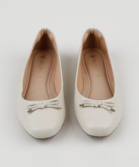 Sapatilha-Feminina-Via-Uno-com-Lacinho-Bege-Claro-9945170-Bege_Claro_5