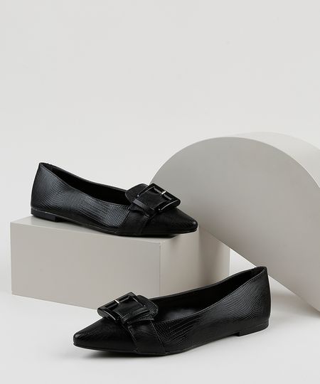 Sapatilha-Feminina-Via-Uno-Cobra-Bico-Fino-com-Fivela-Preta-9685832-Preto_1