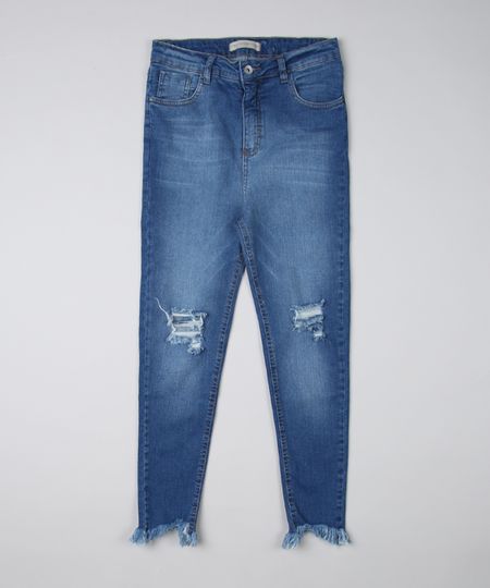 Calca-Jeans-Juvenil-Skinny-Destroyed-Azul-Medio-9946611-Azul_Medio_1 Calca-Jeans-Juvenil-Skinny-Destroyed-Azul-Medio-9946611-Azul_Medio_1