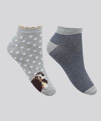 Kit-de-2-Meias-Femininas-Cano-Baixo-A-Dama-e-o-Vagabundo-Estampadas-Multicor-9949191-Multicor_1