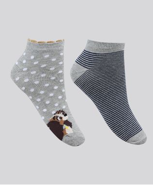 Kit-de-2-Meias-Femininas-Cano-Baixo-A-Dama-e-o-Vagabundo-Estampadas-Multicor-9949191-Multicor_1