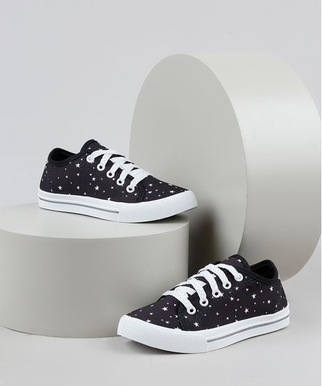 Tenis-Infantil-Palomino-Estampado-de-Estrelas-Preto-9948058-Preto_1