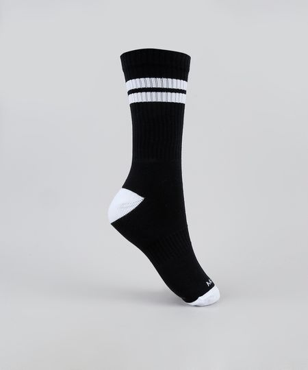 Meia-Masculina-Mash-Cano-Alto-com-Listras-Preta-9950992-Preto_1
