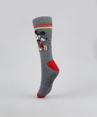 Kit-de-3-Meias-Masculinas-Cano-Alto-Turma-do-Mickey-Cinza-Mescla-9951402-Cinza_Mescla_3