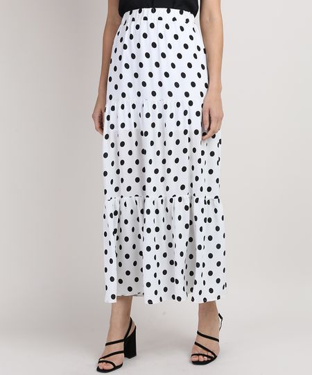 Saia-Feminina-Longa-Estampada-de-Poa-com-Recortes-Off-White-9938608-Off_White_1