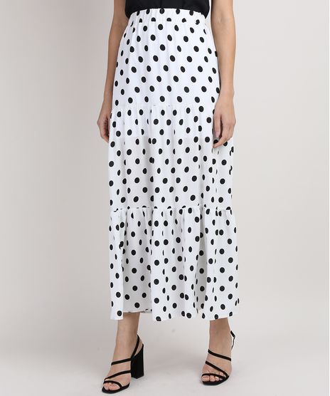 Saia-Feminina-Longa-Estampada-de-Poa-com-Recortes-Off-White-9938608-Off_White_1
