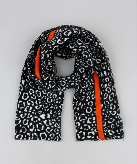 Lenco-Feminino-Estampado-Animal-Print-Onca-Preto-9841668-Preto_1