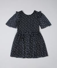 Vestido-Infantil-Estampado-de-Estrelas-com-Tule-Manga-Curta--Preto-9950188-Preto_1