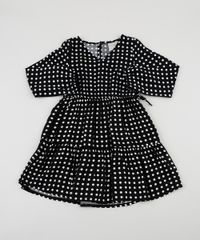 Vestido-Infantil-Estampado-de-Poa-com-Transpasse-Manga-Longa-Preto-9950371-Preto_1