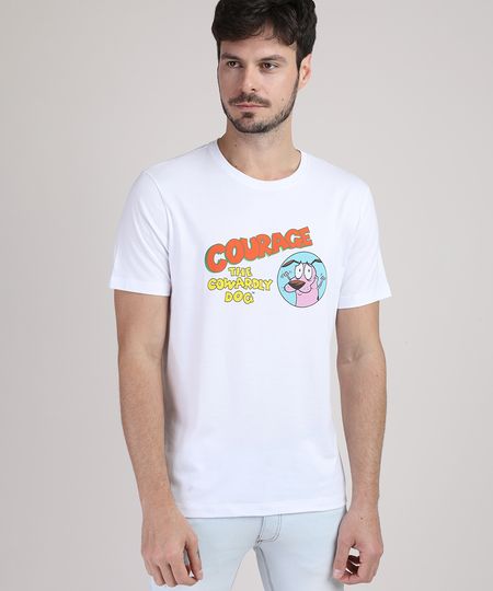 Camiseta-Masculina-Coragem-O-Cao-Covarde-Manga-Curta-Gola-Careca-Branca-9950980-Branco_1 Camiseta-Masculina-Coragem-O-Cao-Covarde-Manga-Curta-Gola-Careca-Branca-9950980-Branco_1