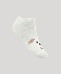 Kit-de-2-Meias-Femininas-Cano-Baixo-Atoalhadas-Urso-Cinza-Mescla-9941940-Cinza_Mescla_1