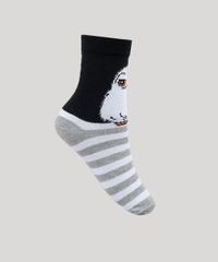 Meia-Feminina-Cano-Alto-Coruja-Edwiges-Harry-Potter-com-Listras-Multicor-9941950-Multicor_2