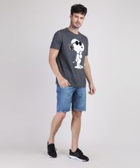 Camiseta-Masculina-Snoopy-Manga-Curta-Gola-Careca-Cinza-Mescla-Escuro-9687494-Cinza_Mescla_Escuro_3