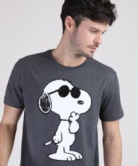 Camiseta-Masculina-Snoopy-Manga-Curta-Gola-Careca-Cinza-Mescla-Escuro-9687494-Cinza_Mescla_Escuro_4