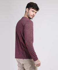 Camiseta-Masculina-com-Botoes-Gola-V-Manga-Longa-Vinho-9555248-Vinho_2