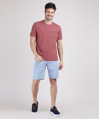 Camiseta-Masculina-com-Bolsos-e-Botao-Gola-Careca--Manga-Curta-Vermelho-Escuro-9950244-Vermelho_Escuro_3