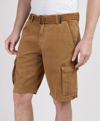 Bermuda-Masculina-Cargo-com-Cinto-Bege-Escuro-9943735-Bege_Escuro_1