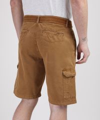 Bermuda-Masculina-Cargo-com-Cinto-Bege-Escuro-9943735-Bege_Escuro_2