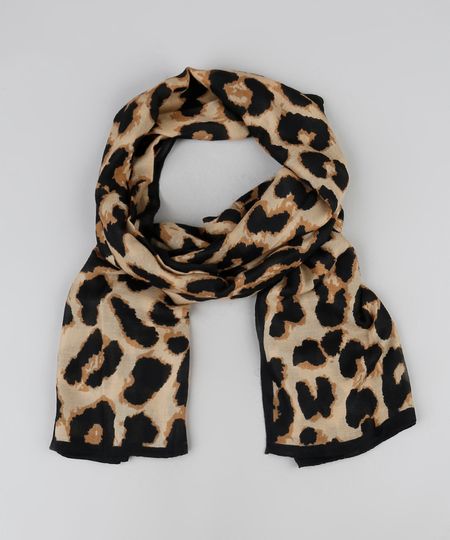 Lenco-Feminino-Estampado-Animal-Print-Bege-9401560-Bege_1 Lenco-Feminino-Estampado-Animal-Print-Bege-9401560-Bege_1
