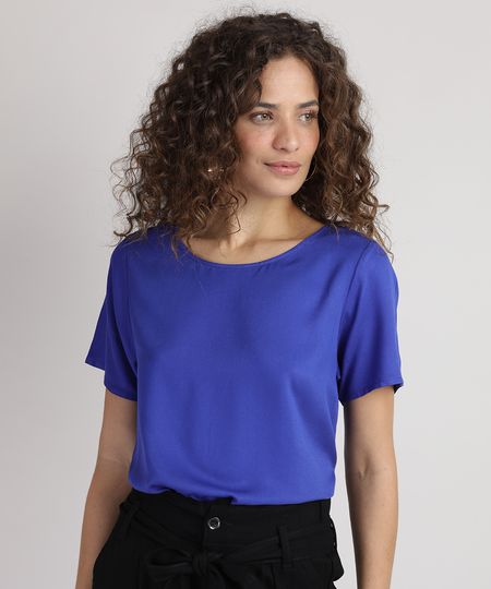 Blusa-Feminina-Manga-Curta-Decote-Redondo-Azul-Royal-9943547-Azul_1