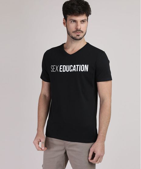 Camiseta-Masculina-Sex-Education-Manga-Curta-Gola-Careca-Preta-9942108-Preto_1