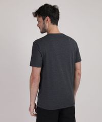 Camiseta-Masculina-La-Casa-de-Papel-Manga-Curta-Gola-Careca-Cinza-Mescla-Escuro-9948705-Cinza_Mescla_Escuro_2