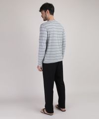 Pijama-Masculino-Camiseta-Estampada-Listrada-Manga-Longa-com-Bolso---Calca-Preta-9951351-Preto_2