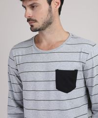 Pijama-Masculino-Camiseta-Estampada-Listrada-Manga-Longa-com-Bolso---Calca-Preta-9951351-Preto_4
