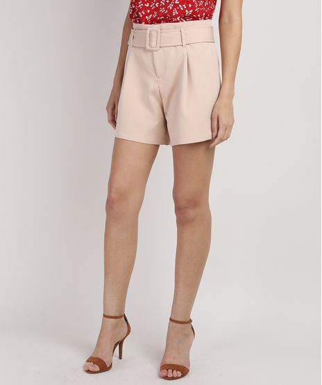 Short-Feminino-Reto-Cintura-Alta-com-Cinto-Rosa-Claro-9944741-Rosa_Claro_1