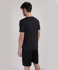 Pijama-Masculino-Listrado-com-Bolso-Manga-Curta-Preto-9951353-Preto_2
