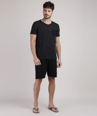 Pijama-Masculino-Listrado-com-Bolso-Manga-Curta-Preto-9951353-Preto_3