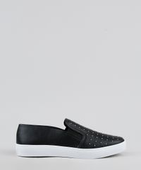 Tenis-Slip-On-Feminino-Via-Uno-com-Tachas-Preto-9907595-Preto_2