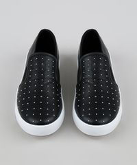 Tenis-Slip-On-Feminino-Via-Uno-com-Tachas-Preto-9907595-Preto_5