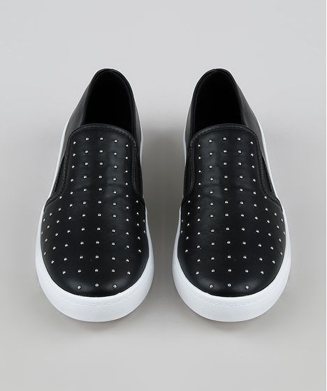 slip on preto via uno