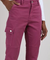 Calca-de-Sarja-Feminina-Skinny-Jogger-Cargo-Cintura-Alta-Roxa-9951013-Roxo_4
