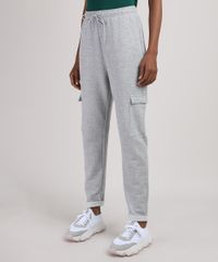 Calca-de-Moletom-Feminina-Cargo-Cintura-Alta-Cinza-Mescla-9946340-Cinza_Mescla_1_1