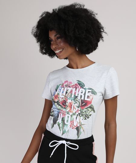Blusa-Feminina--Future-is-Now--com-Flores-Manga-Curta-Decote-Redondo-Cinza-Mescla-9942068-Cinza_Mescla_1 Blusa-Feminina--Future-is-Now--com-Flores-Manga-Curta-Decote-Redondo-Cinza-Mescla-9942068-Cinza_Mescla_1