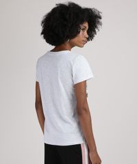 Blusa-Feminina--Future-is-Now--com-Flores-Manga-Curta-Decote-Redondo-Cinza-Mescla-9942068-Cinza_Mescla_2