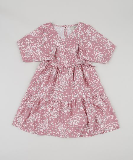 Vestido-Infantil-Estampado-Floral-com-Transpasse-Manga-Longa-Rose-9950366-Rose_1