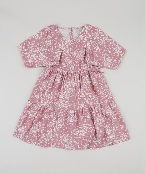 Vestido-Infantil-Estampado-Floral-com-Transpasse-Manga-Longa-Rose-9950366-Rose_1